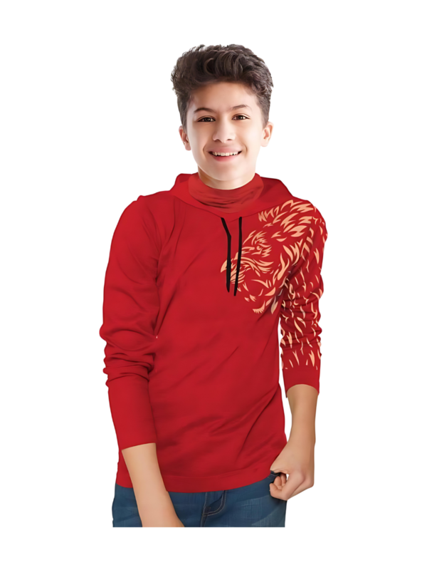 Boys Printed Cotton Blend T Shirt